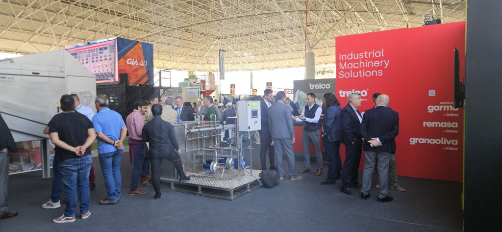 Visitors at the Treico booth